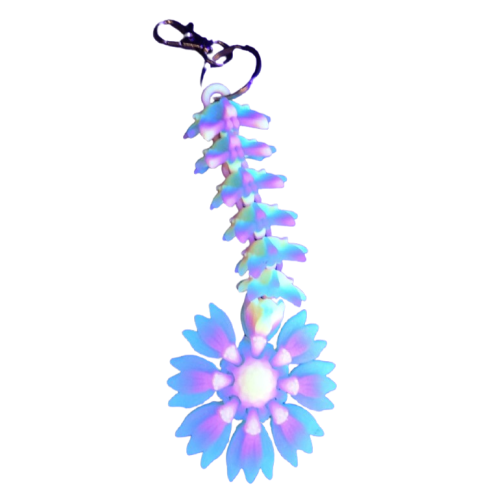 Sunflower Dragon Tail Keychain