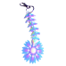 Sunflower Dragon Tail Keychain